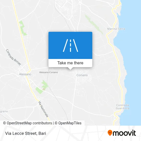 Via Lecce Street map
