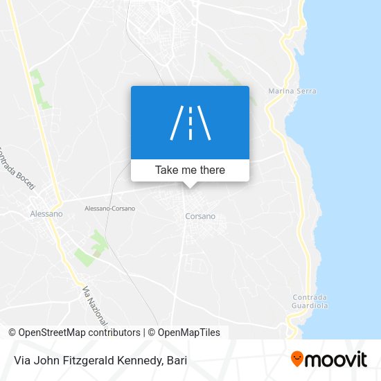 Via John Fitzgerald Kennedy map
