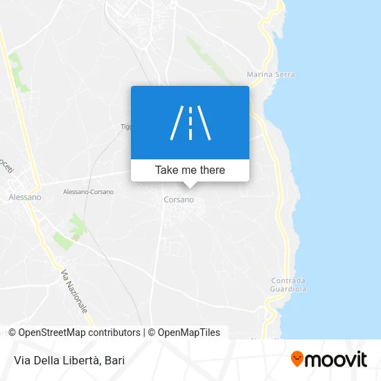 Via Della Libertà map
