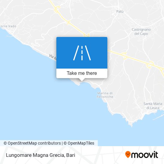 Lungomare Magna Grecia map