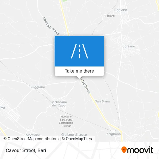 Cavour Street map
