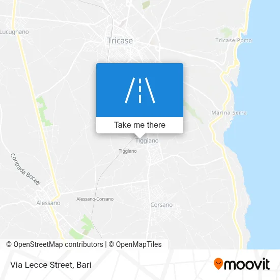 Via Lecce Street map