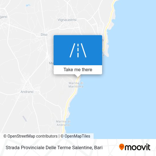 Strada Provinciale Delle Terme Salentine map