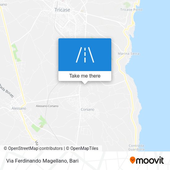 Via Ferdinando Magellano map