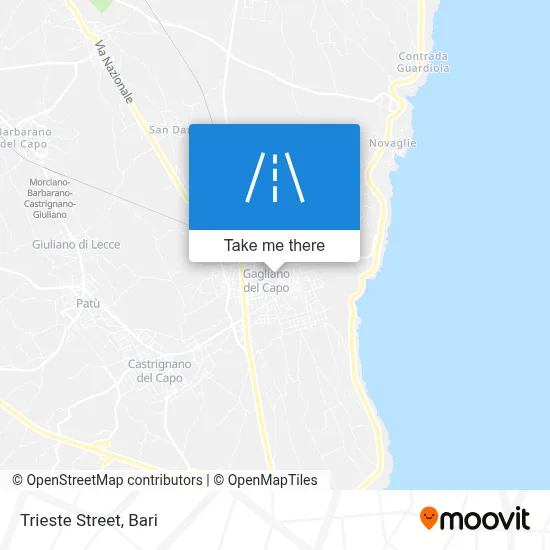 Trieste Street map