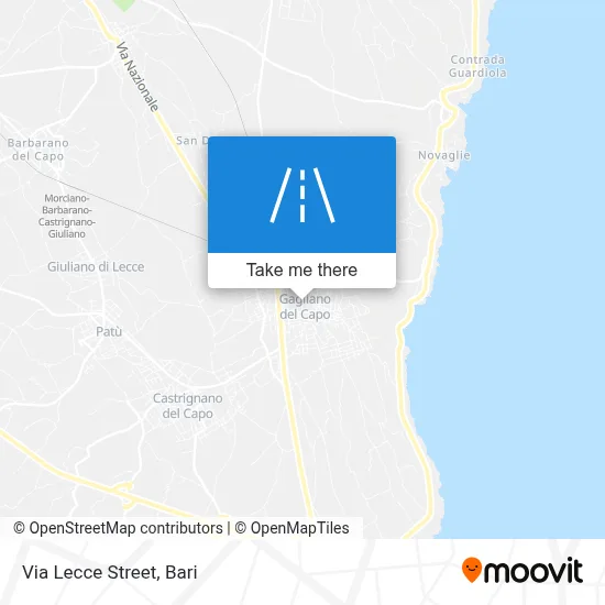 Via Lecce Street map