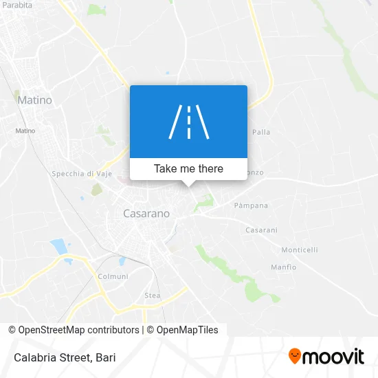 Calabria Street map