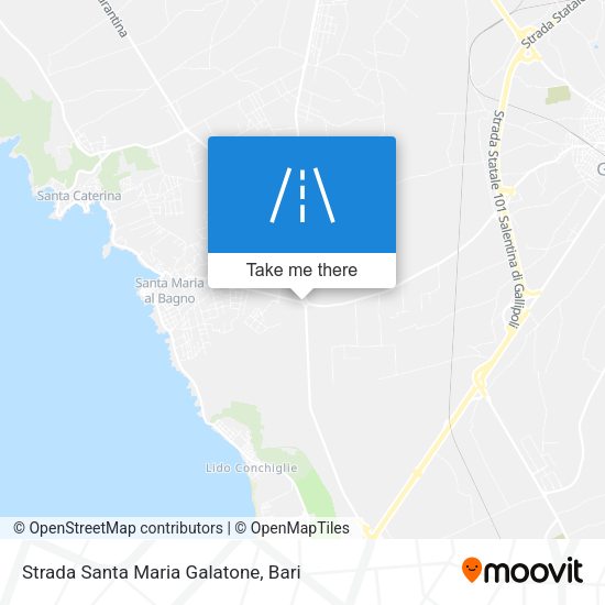 Strada Santa Maria Galatone map