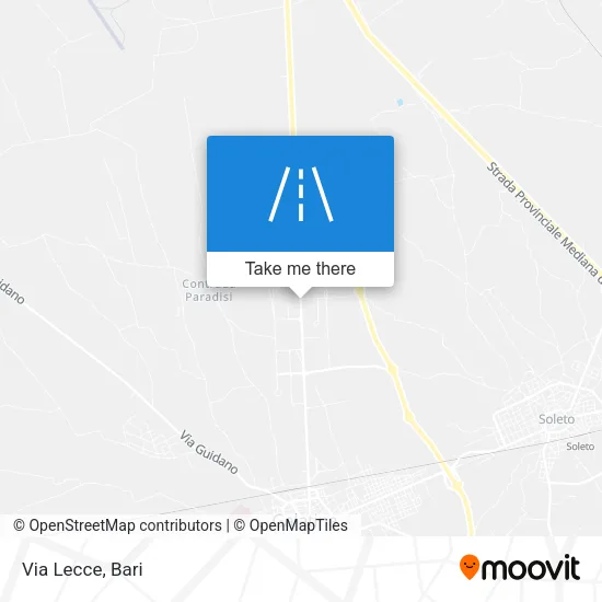 Via Lecce map