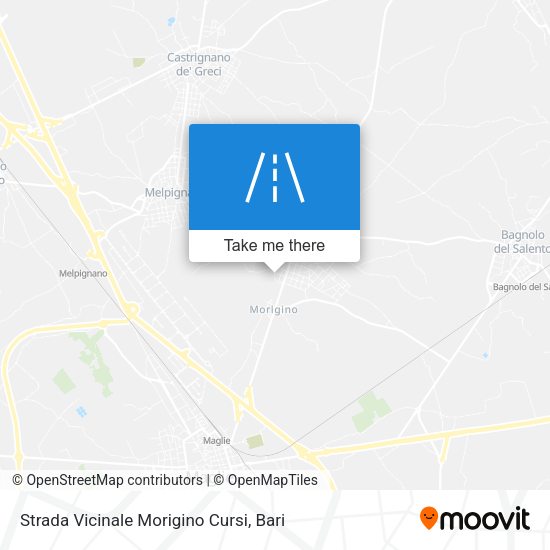 Strada Vicinale Morigino Cursi map