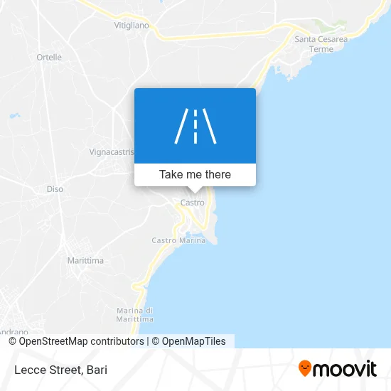 Lecce Street map