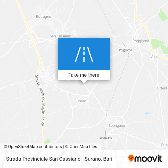 Strada Provinciale San Cassiano - Surano map