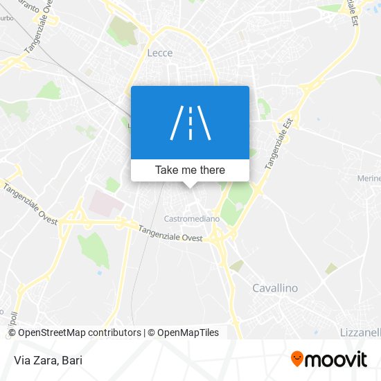 Via Zara map