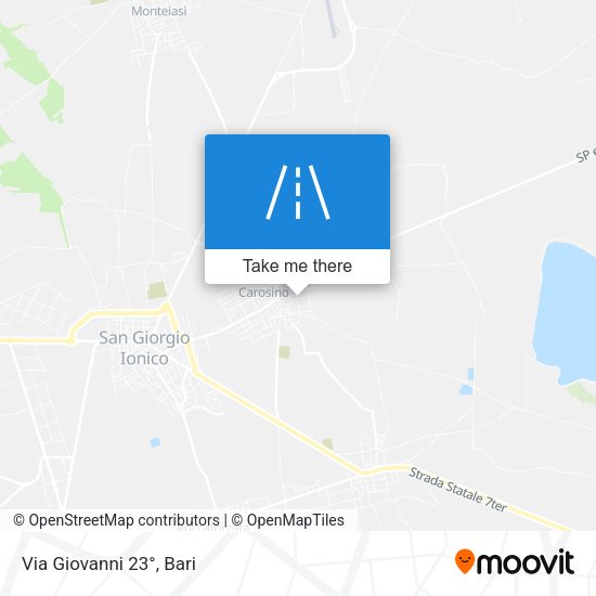 Via Giovanni 23° map