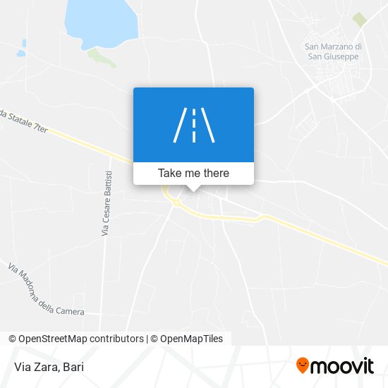 Via Zara map