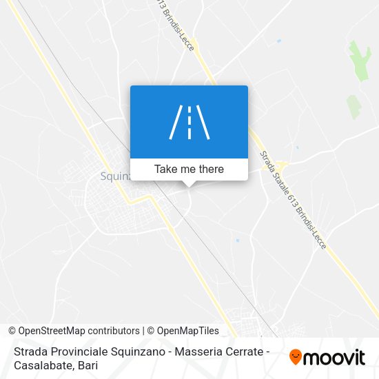 Strada Provinciale Squinzano - Masseria Cerrate - Casalabate map