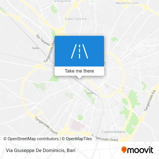 Via Giuseppe De Dominicis map