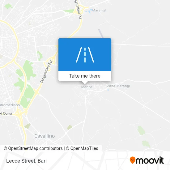 Lecce Street map