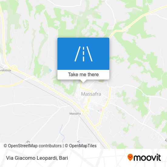 Via Giacomo Leopardi map