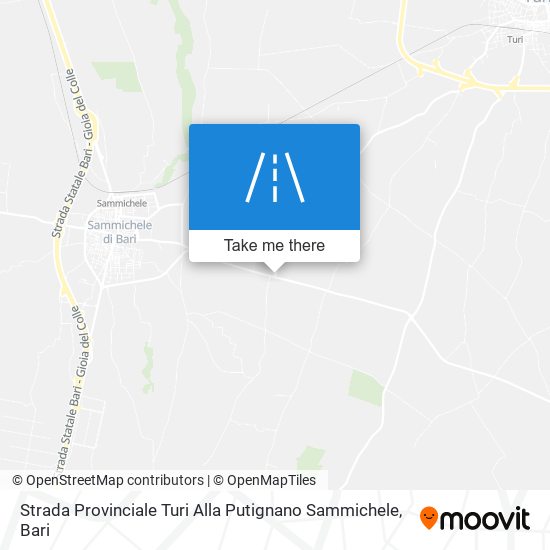 Strada Provinciale Turi Alla Putignano Sammichele map