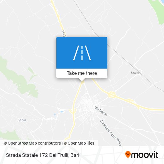 Strada Statale 172 Dei Trulli map