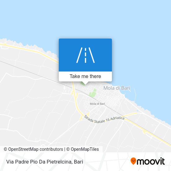 Via Padre Pio Da Pietrelcina map