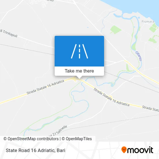State Road 16 Adriatic map