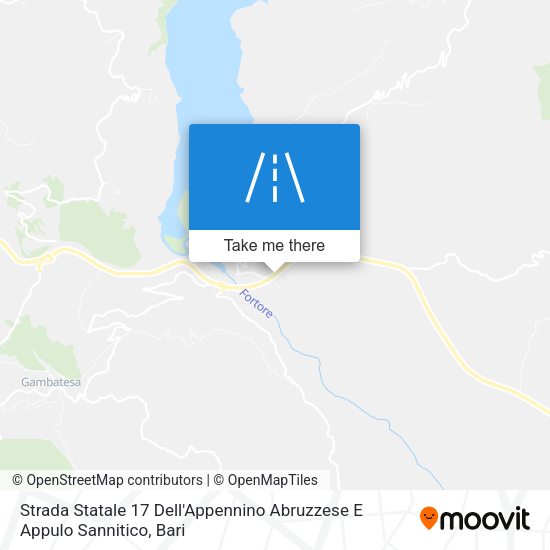 Strada Statale 17 Dell'Appennino Abruzzese E Appulo Sannitico map