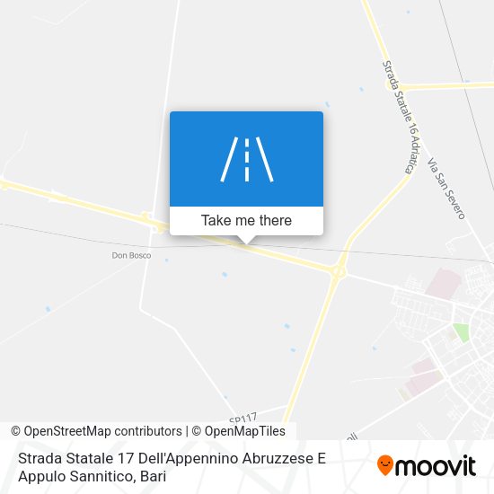 Strada Statale 17 Dell'Appennino Abruzzese E Appulo Sannitico map