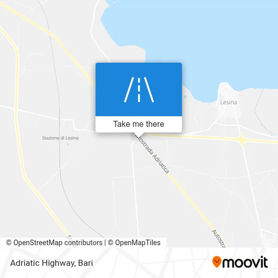 Adriatic Highway map