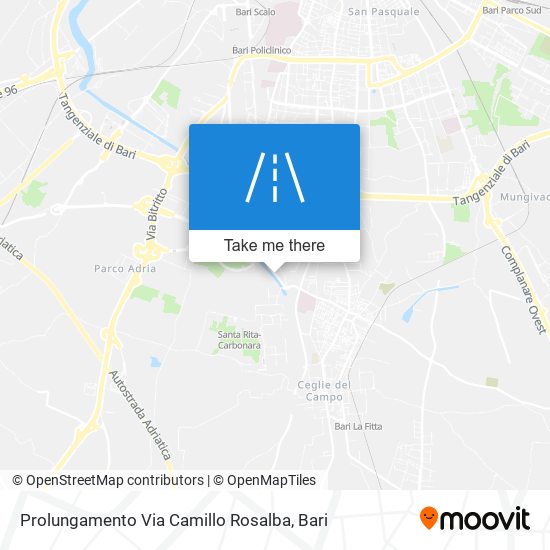 Prolungamento Via Camillo Rosalba map