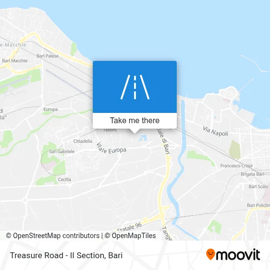 Treasure Road - II Section map