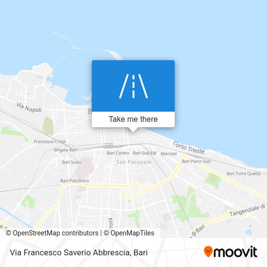 Via Francesco Saverio Abbrescia map