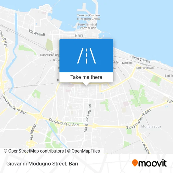 Giovanni Modugno Street map