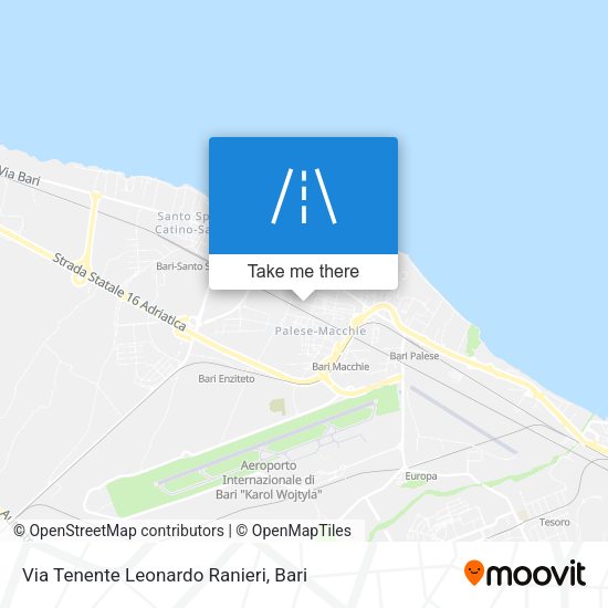Via Tenente Leonardo Ranieri map