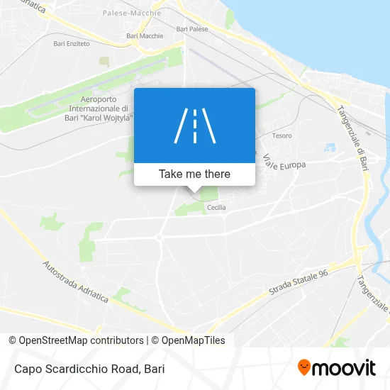 Capo Scardicchio Road map