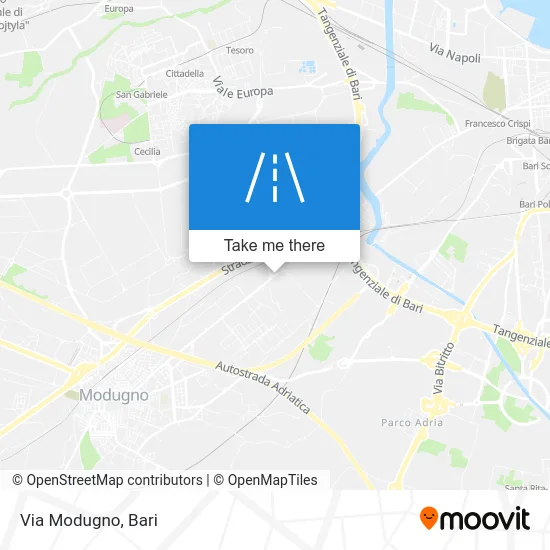 Modugno Street map