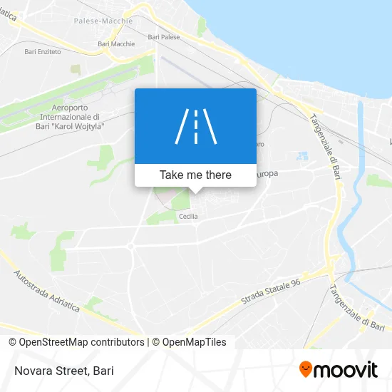 Novara Street map