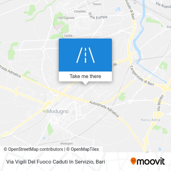 Via Vigili Del Fuoco Caduti In Servizio map