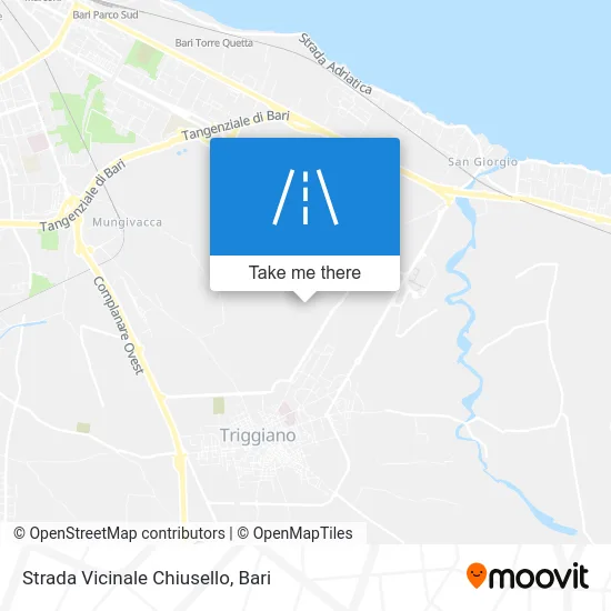 Chiusello Neighborhood Road map