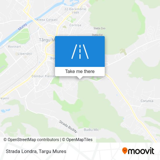 Strada Londra map