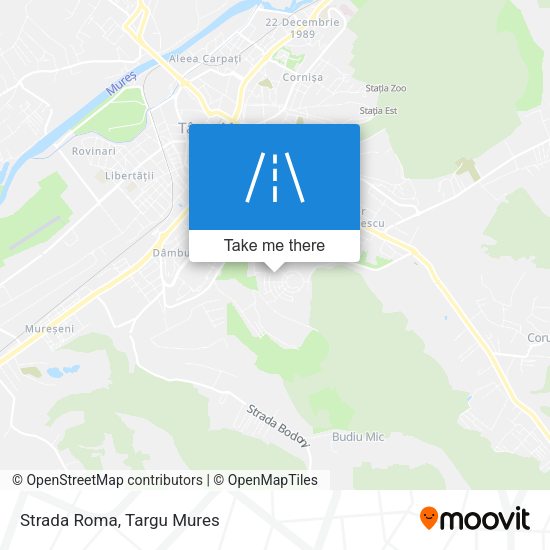 Strada Roma map