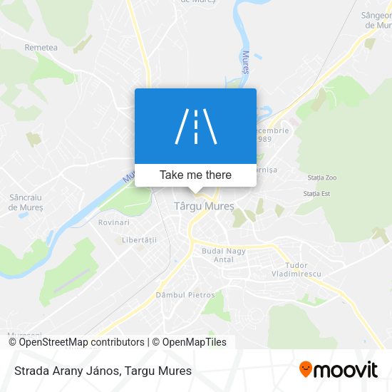 Strada Arany János map