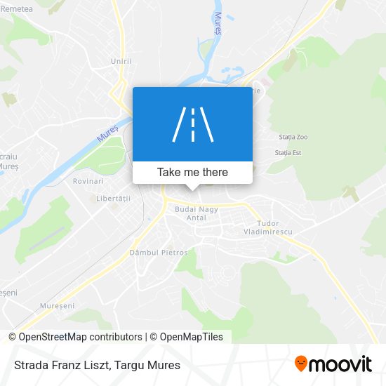 Strada Franz Liszt map