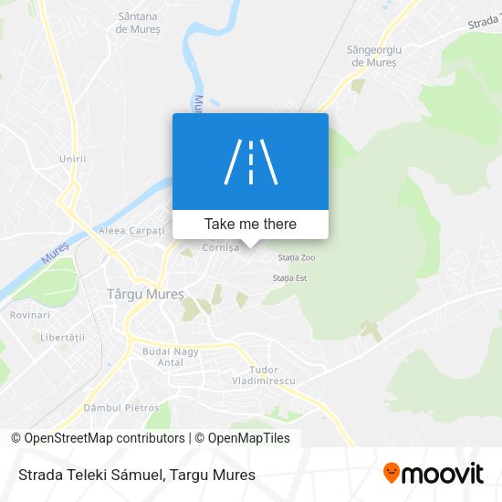 Strada Teleki Sámuel map