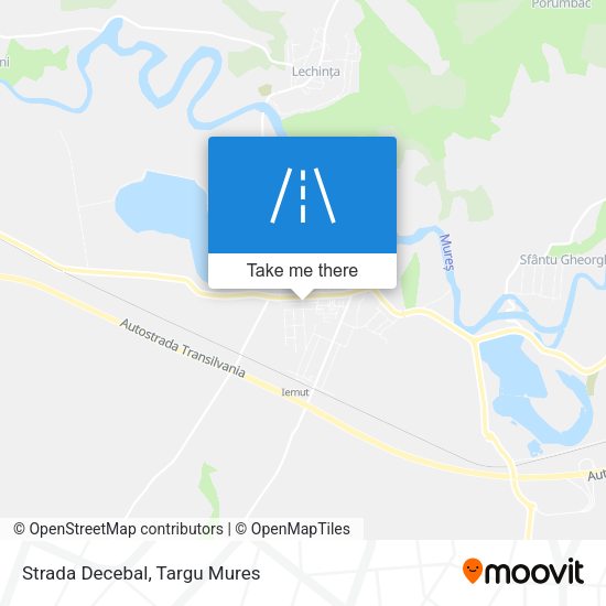 Strada Decebal map