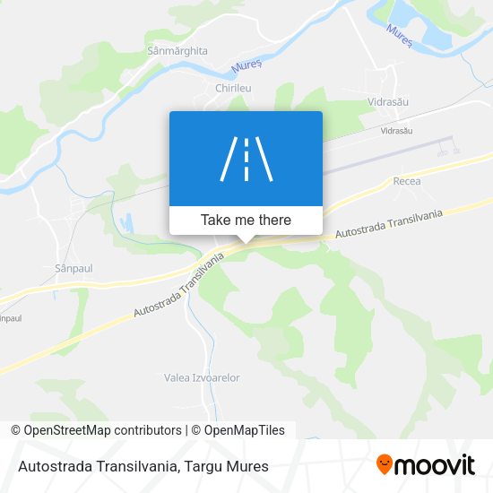 Autostrada Transilvania map