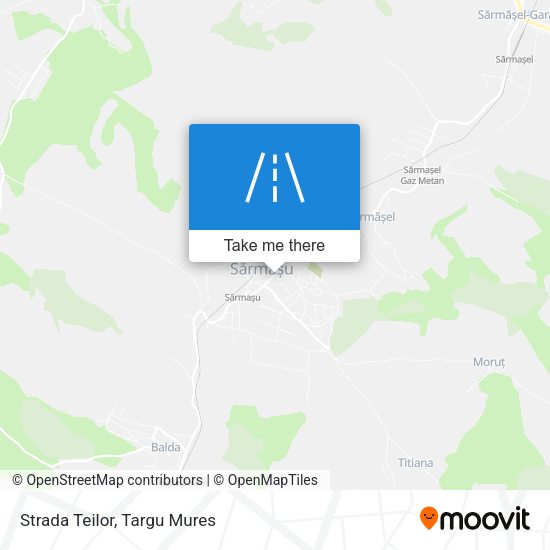 Strada Teilor map