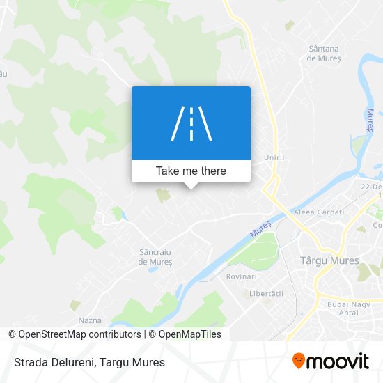 Strada Delureni map