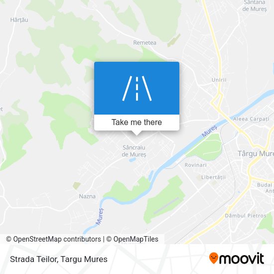 Strada Teilor map